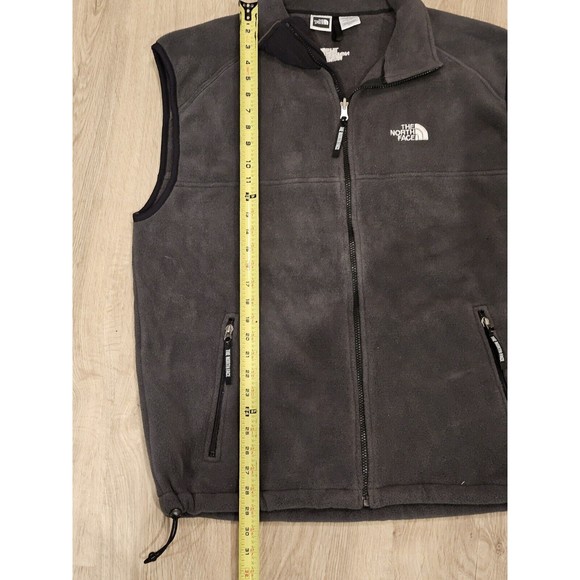 The North Face Mens Size XL Gray Fleece Vest Full Zip Polyester - Picture 10 of 12